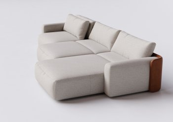 Sofá Empíreo em Linho 3.04 - 3 Mod de 90 cm