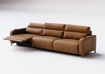 Sofá Hush em Couro 2.54 - 2 Mod de 110 cm com braço