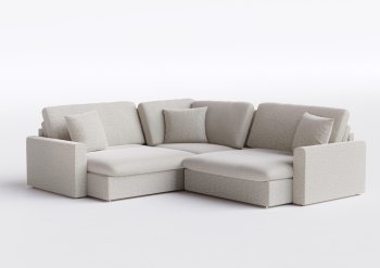 Sofá Slow em Linho 2.70 - 2 Mod de 120 cm com braço de 15 cm